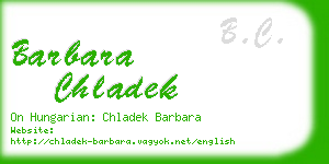 barbara chladek business card